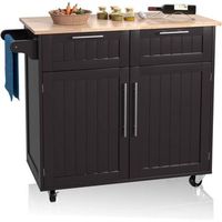 isla de cocina carro de cocina giratorio con cajones costway 108 x 54 x 21 cmbeige
