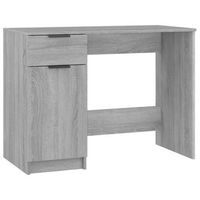 escritorio de madera contrachapada gris sonoma 100x50x75 cm