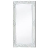 espejo de pared estilo barroco blanco 100x50 cm
