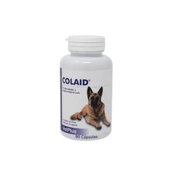VETPLUS - Colaid (90 Cápsulas) - Antidiarreico y Regulador Intestinal para Perros