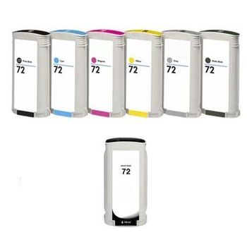 Compatible Multipack HP DesignJet T1100ps 24-in Printer Ink Cartridges (7 Pack) -C9374A