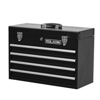 Caja De Herramientas - Organizador Para Garaje - Acero - Negro (51.5x23.1x35.5cm)