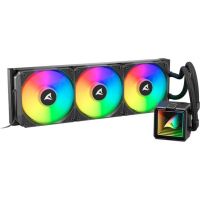 refrigeracion liquida sharkoon s100 argb 360 mm 3 ventiladores rgb direccionables