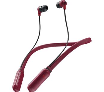 Ink'd BT Wireless Bluetooth Earphones - Red & Black, Red