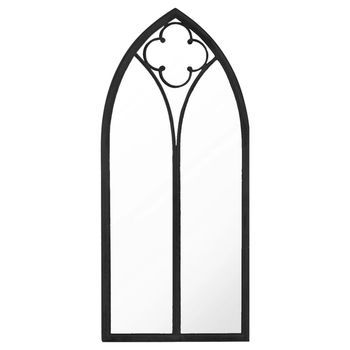 Espejo Hierro Negro Para Uso Interior 100x45 Cm Vidaxl