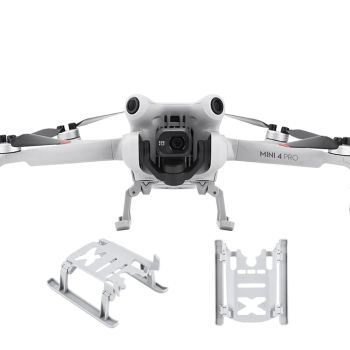 BRDRC Patas de tren de aterrizaje plegables de altura extendida de 25 mm Protector de soporte para DJI Mini 4 PRO RC Dro