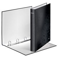 leitz 4242 wow carpeta de anillas con 4 anillas en d negro