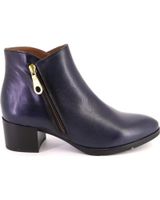 de barminton 5105poncho botines de mujer piel azul marino
