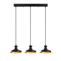 lampara de techo berceste-182black-s1 negro hierro 72x22x109 cm