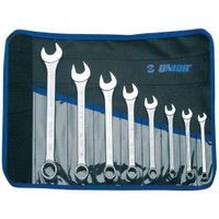 unior kit llaves combinadas corta acodada 14 mm bolsa8 piezas