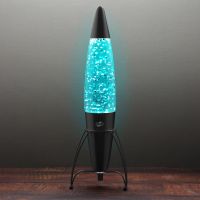 blob lamp 17quot rocket matt black glitter lamp