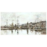 legendarte - cuadro lienzo impresion digital - le port de honfleur - eugene boudin - decoracion pared cm 40x80