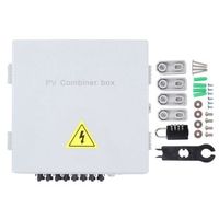 caja de combinacion pv con 8 cables y fusible de corriente nominal de 10a para sistema fotovoltaico off - grid de 80a