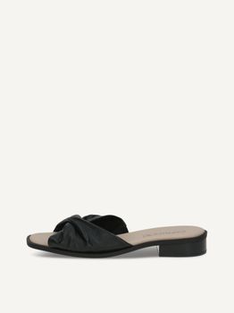 CAPRICE Mule, black, made of Leather with Block heel, Size 39
