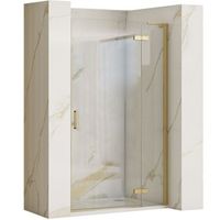 puerta de ducha rea hugo 80 gold brush  profil