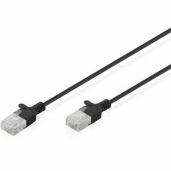 Cable de Red Digitus CAT6 U/UTP Slim 5m Negro 10 Unidades