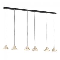 lampara de techo lout oro 6 luces