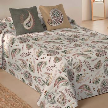 Colcha Bouti 3 Piezas 100% Microfibra Cama 150 Cm Naturals Ashley