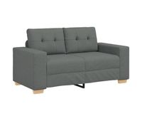sofa loveseat - sofa de salon gris oscuro 120 cm de tela