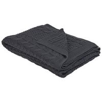 manta de algodon gris 140 x 170 cm cama acogedora diseno moderno fethiye