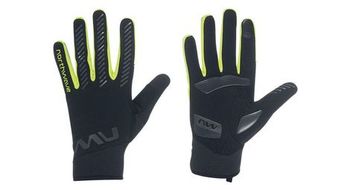 Guantes largos northwave active gel negro amarillo