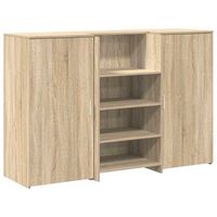 mostrador de recepcion roble sonoma 155x50x1035 cm vidaxl