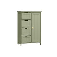 gabinete de madera con 4 cajones laurel green  4 schubladen 30t x 55b x 82h cm