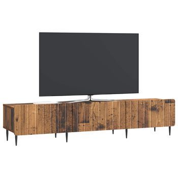 Mueble De Tv | Mueble De Salón | Gabinete De Tv Con Cajón Madera Envejecida 147 X 34,5 X 32 Cm