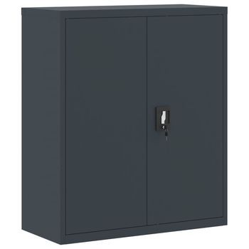 Armario Archivador De Acero Gris Antracita 90x40x105 Cm Vidaxl