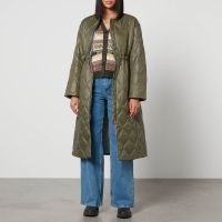 ganni quilted nylon coat - lxl