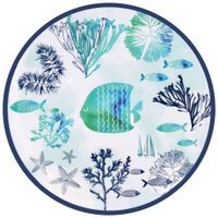 plato grande de melamina con estampado marino o 265 cm