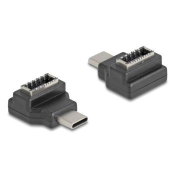 Cambiador de género DeLock 67235 USB-C a Type-E 10 Gbps Negro