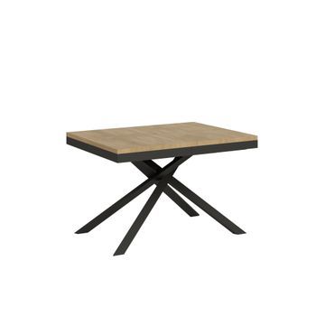 Mesa Extensible 90x120/380 Cm Karida Evolution Roble Natural Estructura Antracita