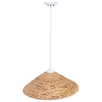 lampara de techo de fibra de jacinto  d44x14h cm