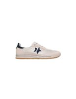 zapatillas skechers skx 92 - perfectly shimmered mujer off white suedenavy