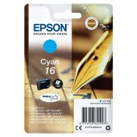 cartucho de tinta original epson c13t16224022 cian para impresoras workforce