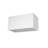 lampara de pared blanco aluminio alt 10 cm