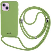 cool funda cordon liso pistacho para iphone 14