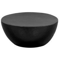 mesa de centro de aluminio martillado negro 70x30 cm vidaxl