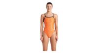 traje de bano mujer arena escape dos challenge naranja negro