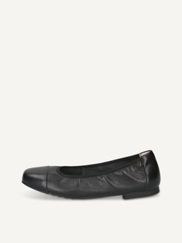 CAPRICE Ballerina, black, made of Leather, Size 36