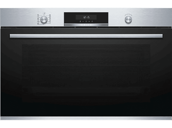 Horno - Bosch Serie 6 VBD5780S0, Multifunción, 112L, 90cm, 10 funciones, LCD, Clase A+, Pirolítico, Negro