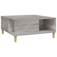 mesa de centromesa auxiliarmesa de cafe madera contrachapada gris sonoma 80x80x365 cm