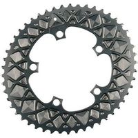absolute black plato carretera ovalado 1105 bcd 2x para biela sram grey 52t