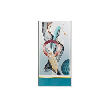Cuadro Aluminio Mdf 80x3x160 Plumas Porcelanico