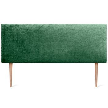 Dhome Cabecero De Lana Natural 160x115cm Con Patas Camas 150/160 - Verde