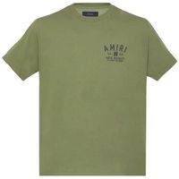 amiri camiseta stencil tee military green para mujer