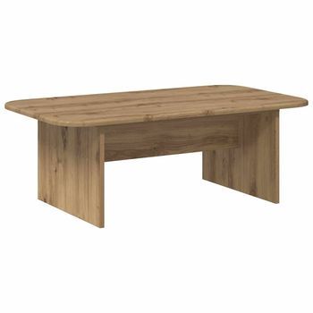 Mesa De Café Roble Artisan 93 X 53 X 33 Cm Madera De Ingeniería Vidaxl