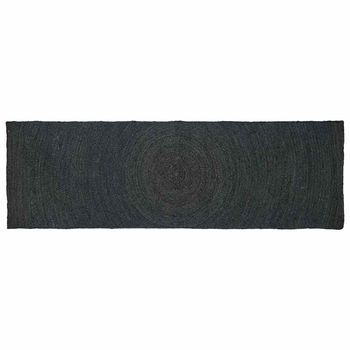 Alfombras De Área Gris Oscuro 80 X 250 Cm Yute Vidaxl