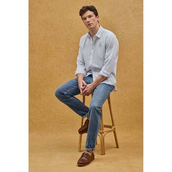 Polo Club Camisa manga larga BLUENOTE BLOCK SHIRT para hombre